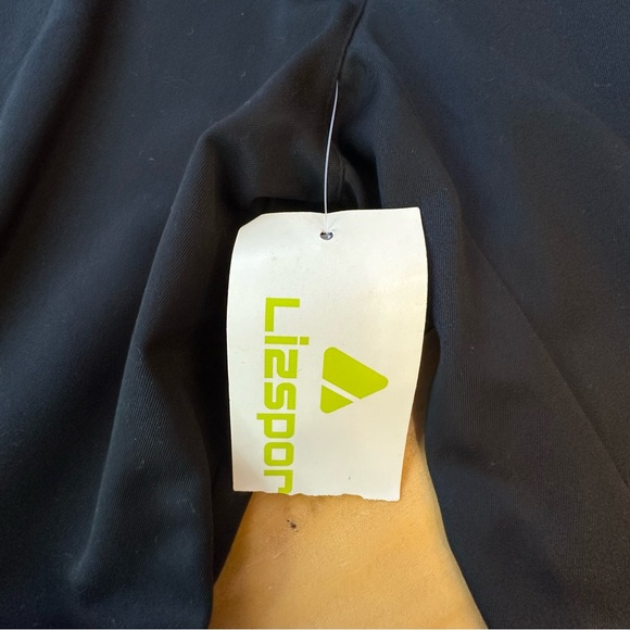 LIZ CLAIBORNE LizSport Zip Front Black Jumpsuit Size 10 - Picture 7 of 17